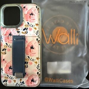 Wallis Floral iPhone 13 Pro Max Case with Navy Strap